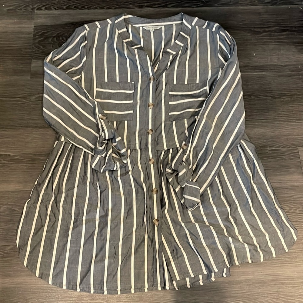 Striped Tunic Blouse